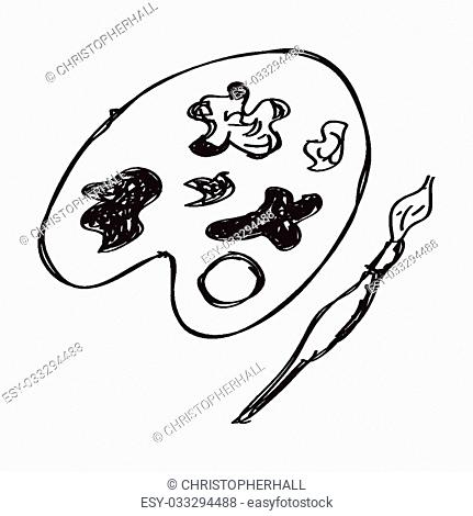 431x470 Paint Pallet Stock Photos And Images Age Fotostock