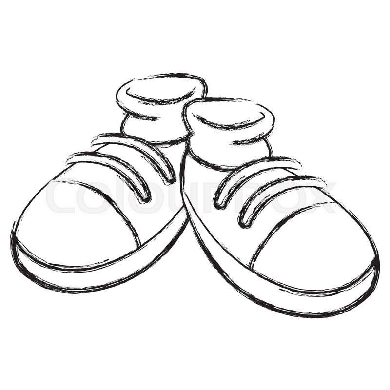 800x800 Pair Of Shoes Cartoon Icon Vector Stock Vector Colourbox