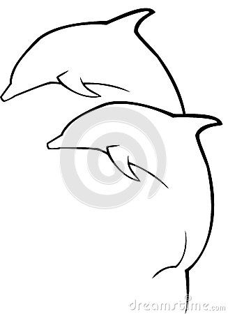 327x450 Embroidery Patterns Dolphin Drawing