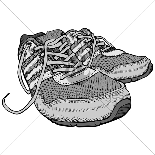 500x500 Pair Of Sneakers Gl Stock Images