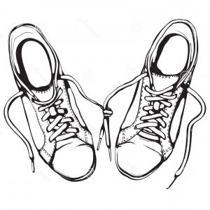 300x300 Stock Illustration Pair Of Running Shoes Orangiausa