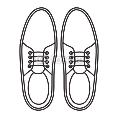 400x400 Elegant Masculine Pair Shoes Vector Illustration Design Buy