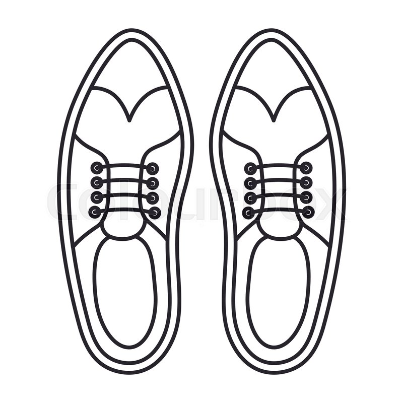 800x800 Elegant Masculine Pair Shoes Vector Stock Vector Colourbox