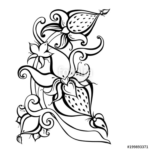 500x500 Paisley Background Hand Drawn Ornament Vector Illustration