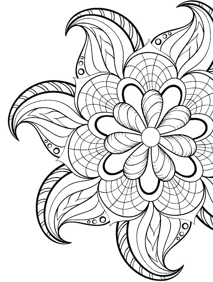 736x971 Paisley Print Coloring Pages
