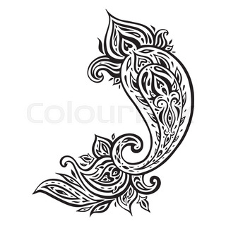 320x320 Paisley Background Hand Drawn Stock Vector Colourbox