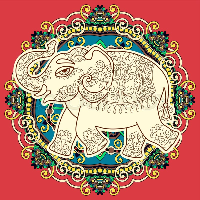 800x800 Original Stylized Ethnic Indian Stock Vector Colourbox