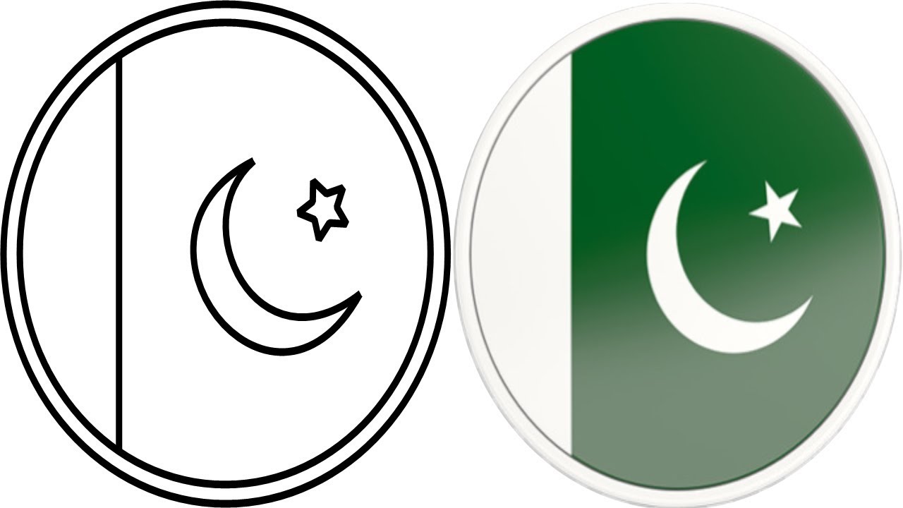 1280x720 How To Draw Pakistan Logo