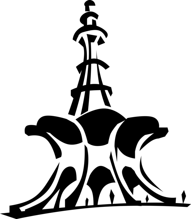 611x700 Minar E Pakistan Png Image Vector, Clipart