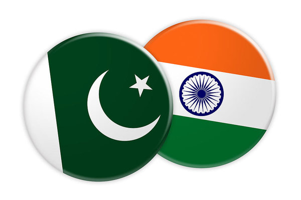 600x400 news concept pakistan flag button on india flag button