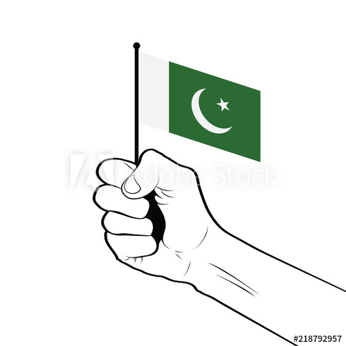 500x500 Clenched Fist Raised In The Air Holding The National Flag