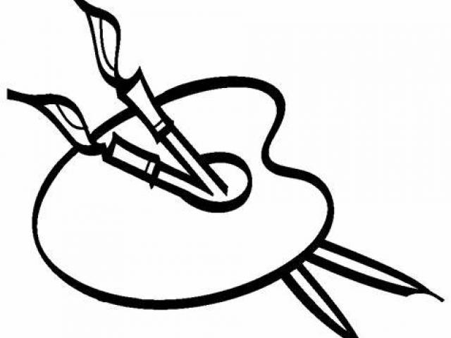 640x480 Palette Clipart Art Drawing