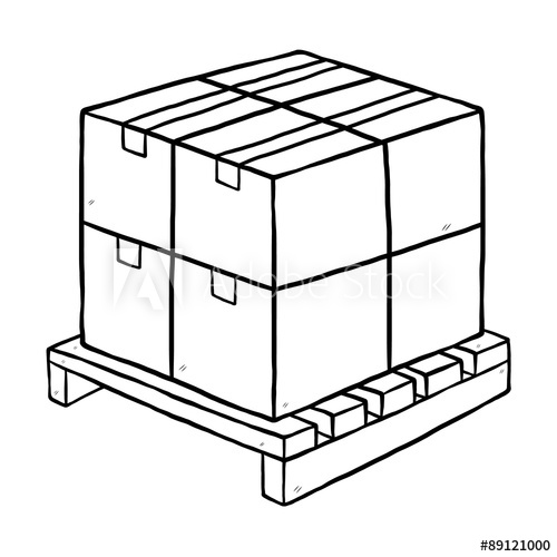 500x500 Packaging Box And Wooden Pallet