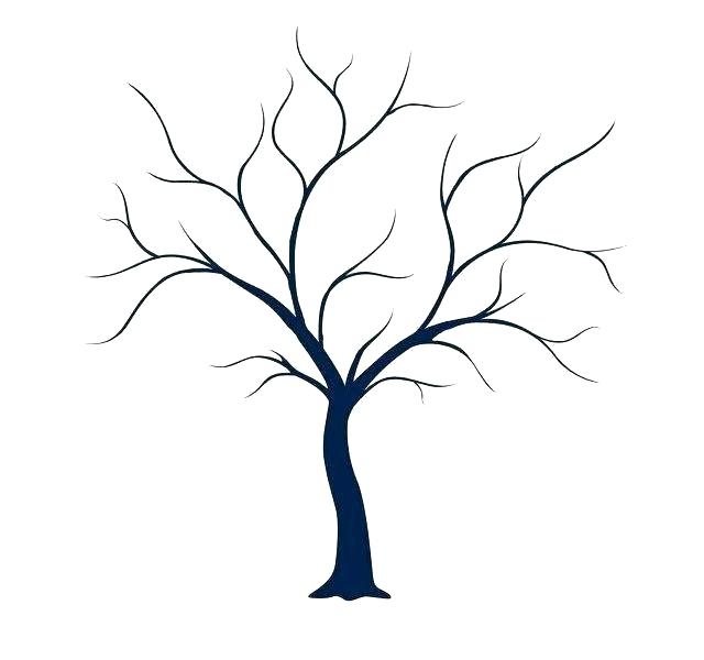 640x600 Tree Trunk And Branches Template Family Palm Fronds Branch Christmas