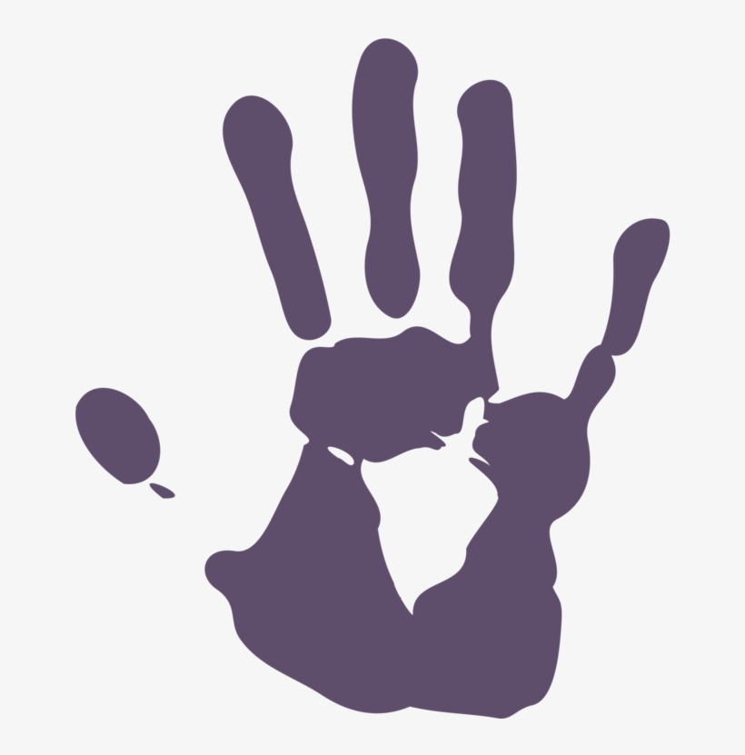 820x831 Palm Print Hand Drawing