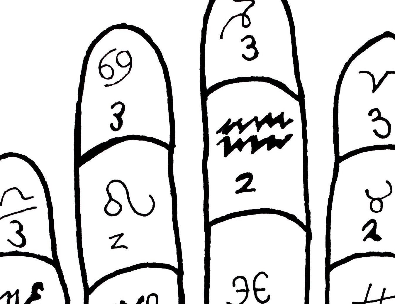 1347x1036 Hand Drawn Vintage Palm Reader Art Print Drawing