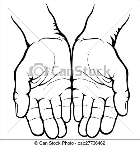 450x470 Open Palm Clipart