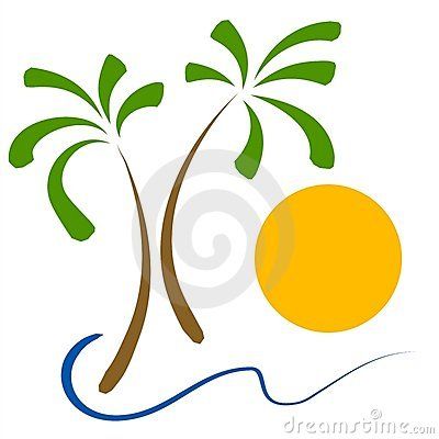 400x400 Clip Art Palm Tree Beach Simple Clip Art Illustration Of Palm