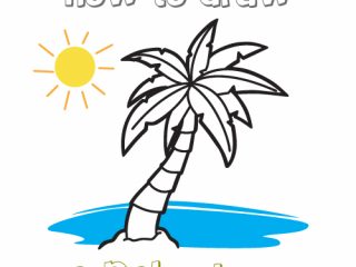 320x240 Palm Tree Drawing Easy How To Draw How To Draw A Palm Tree