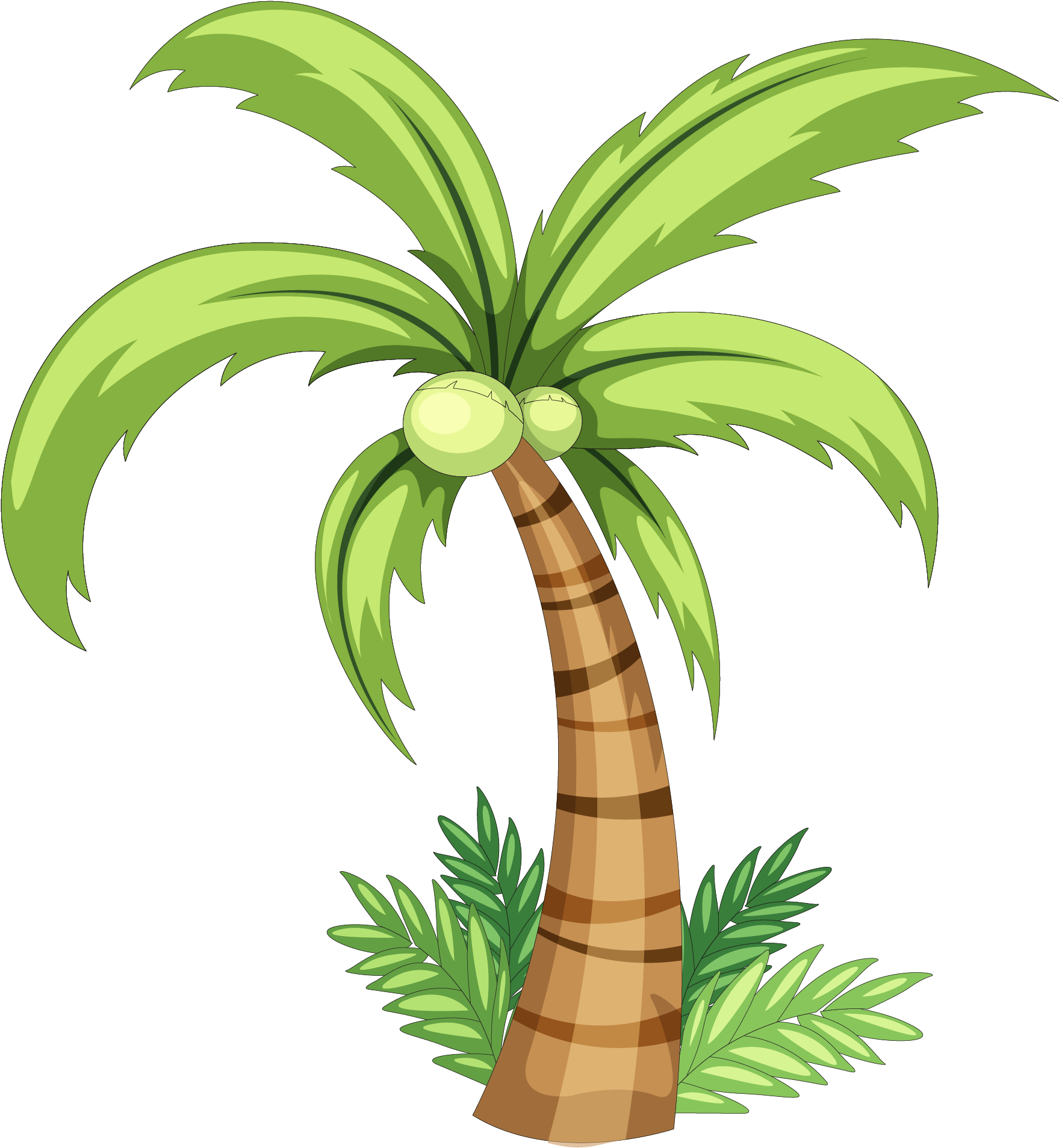 Palm Tree Drawing Easy | Free download on ClipArtMag