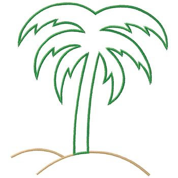 350x350 Palm Tree Outline Best Free Coloring Pages Site