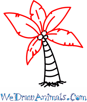 300x350 How To Draw A Palm Tree