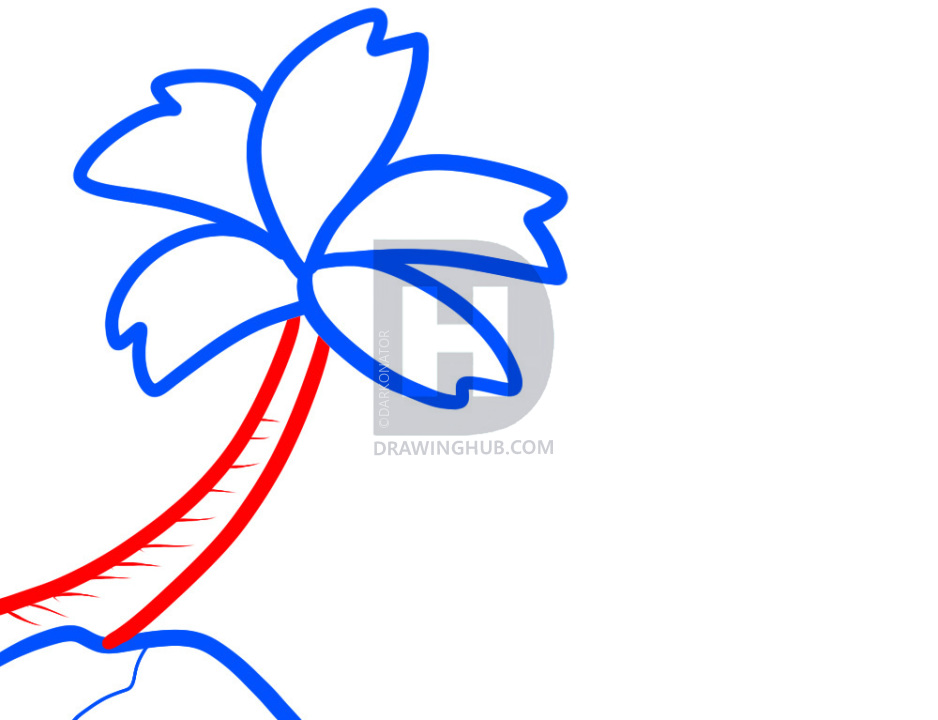 938x720 How To Draw A Beach For Kids, Step