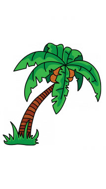 215x382 How To Draw A Palm Tree