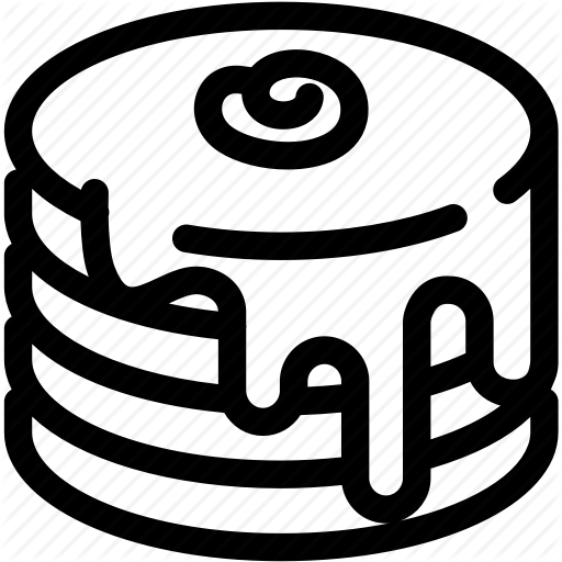 512x512 Collection Of Free Pancake Drawing Outline Download On Ui Ex