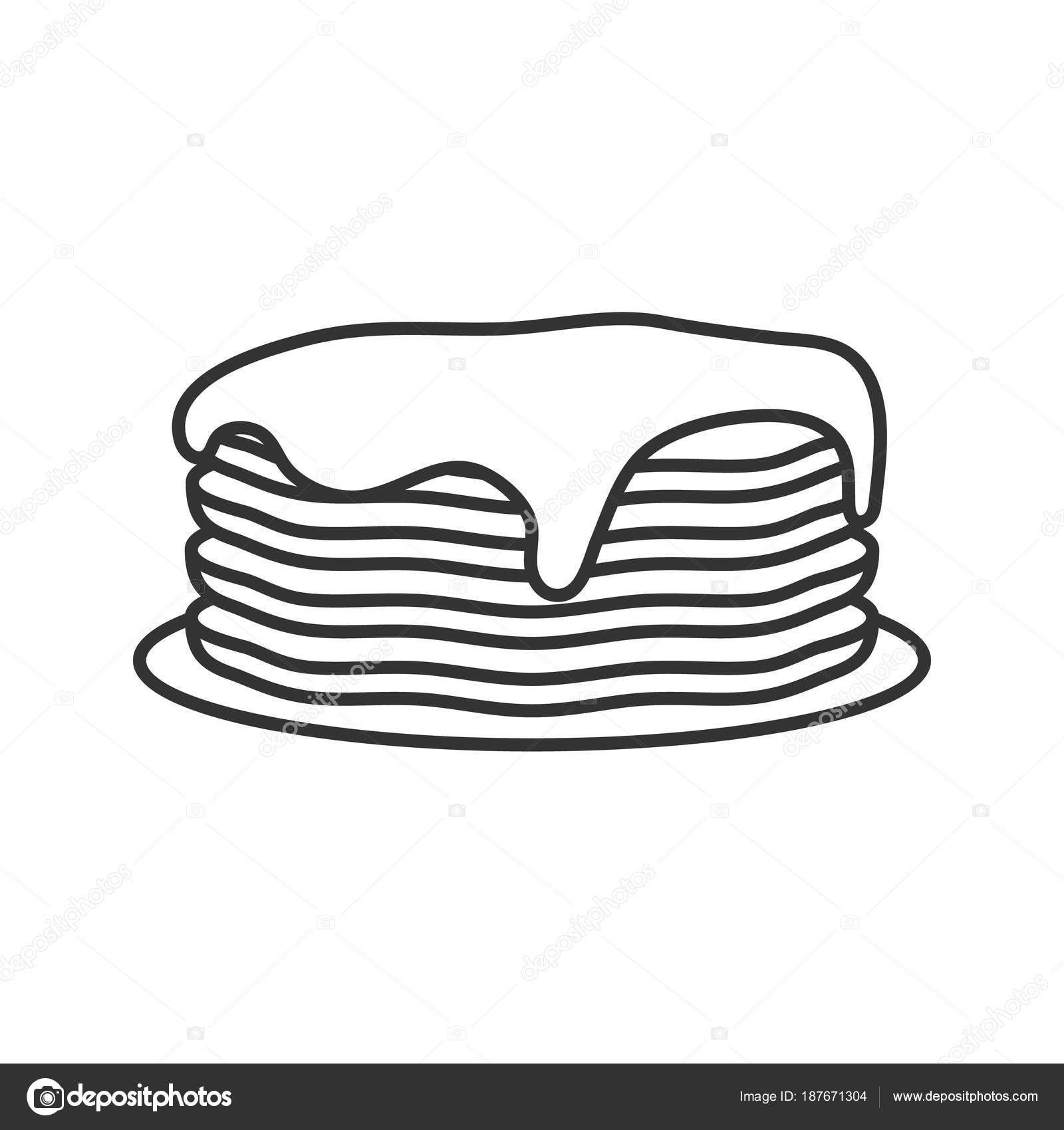 1600x1700 Pancake Drawing Vector For Free Download
