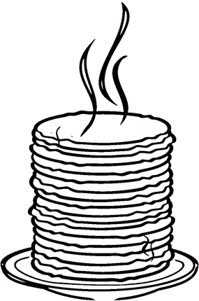 Pancake Drawing | Free download on ClipArtMag