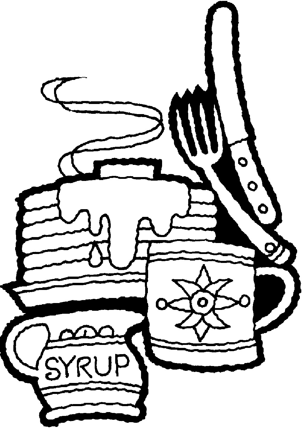 1024x1444 Pancake Drawing Single For Free Download