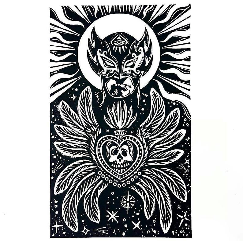 794x790 lucha libre mask luchador mexico wall art poster etsy