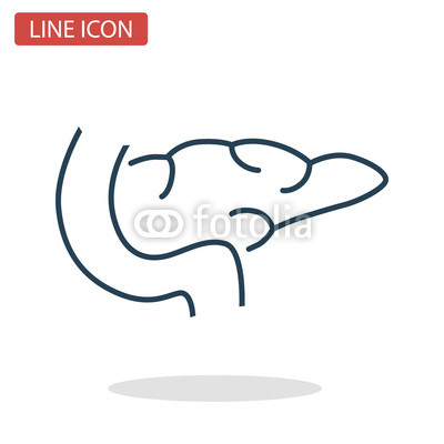 400x400 Pancreas Line Icon For Web And Mobile Design Buy Photos Ap