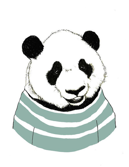500x647 Panda Bear Drawing Bear Art