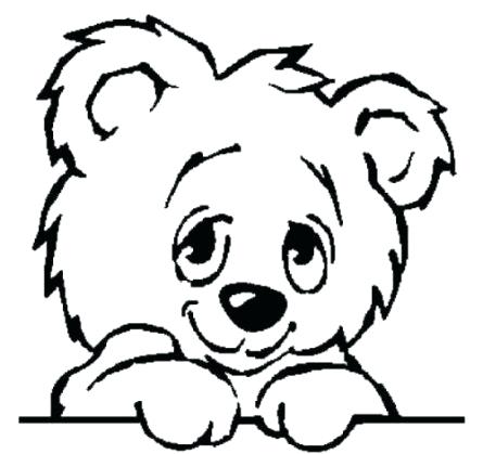 445x419 Simple Drawing Of A Bear Simple Teddy Bear Drawing Gallery Simple