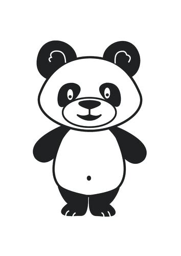 354x500 Coloring Panda Pictures Coloring Pages Draw A Panda Bear For Kids