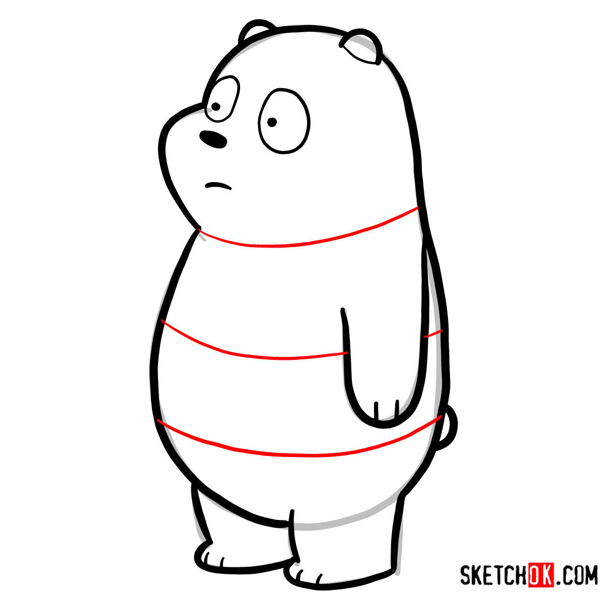1200x1200 How To Draw Panda Bear We Bare Bears