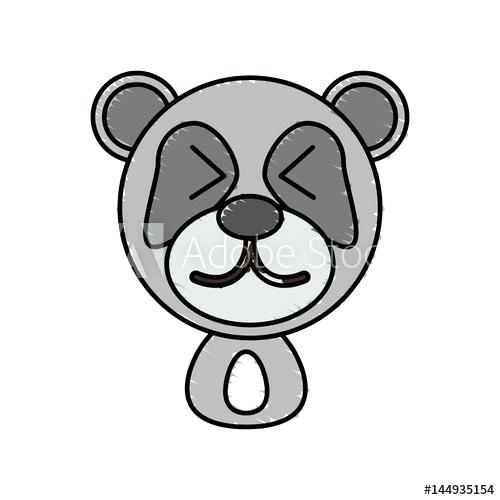 500x500 Panda Face Drawing