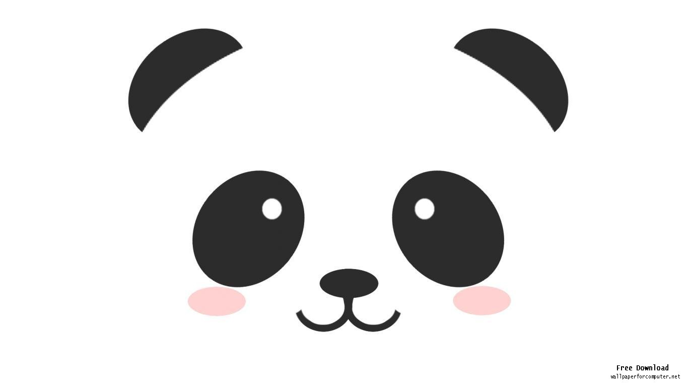 1366x768 Easy Panda Clipart
