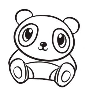 278x302 How To Draw A Cute Panda, Step