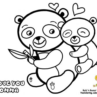 336x336 Mom And Baby Panda Drawing Step
