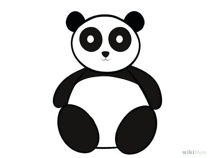 670x503 How To Draw A Panda For Kids Running