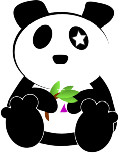 234x300 Cosmic Panda Eating Bamboo Again Clip Art
