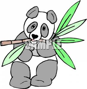 292x300 Panda Bamboo Clipart Picture A Clipart