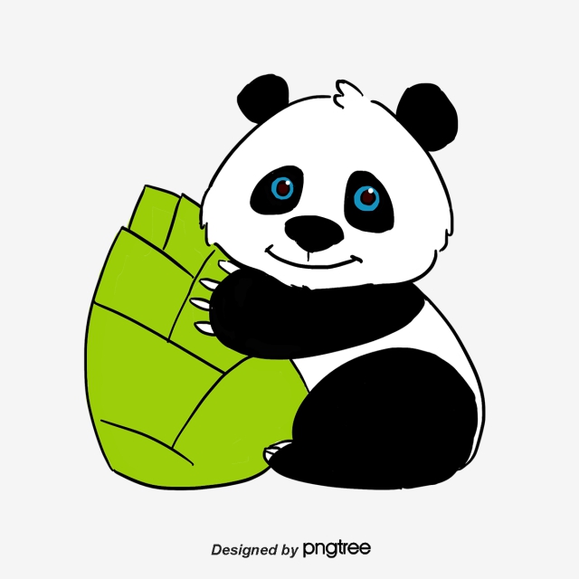 640x640 panda eating bamboo, panda, bamboo, animal png clipart image