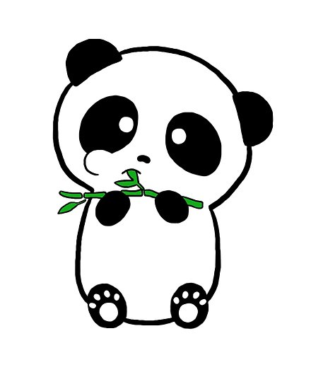 440x550 Panda Eating Bamboo Posters