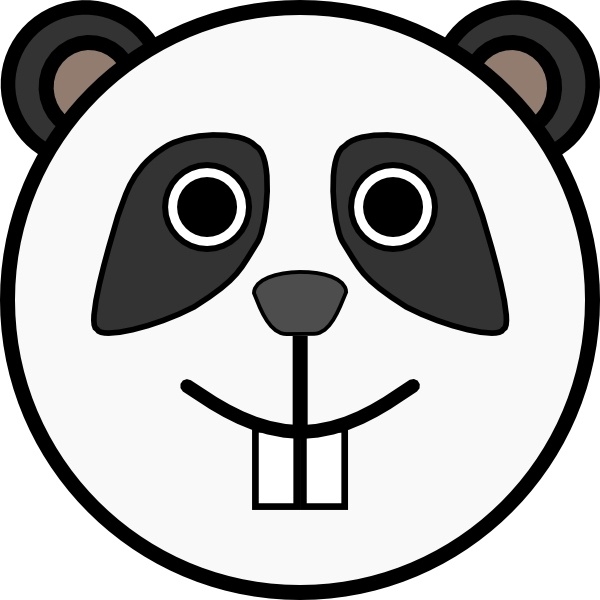 600x600 Clip Art Panda Rounded Face Clip Art Free Vector In Open Office