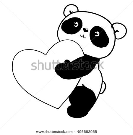 450x456 Huge Collection Of 'black And White Panda Drawing' Download More