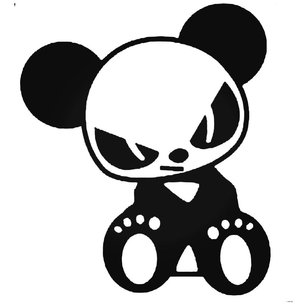 1000x1000 evil panda jdm decal sticker in finelines jdm stickers